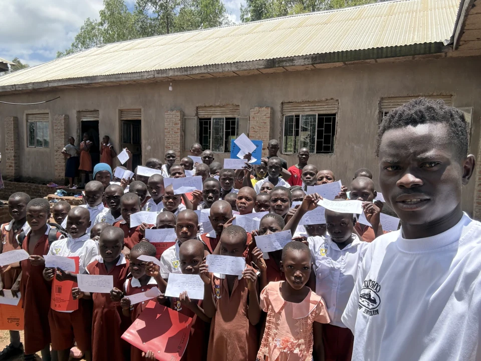 Children and their coach during a school support day