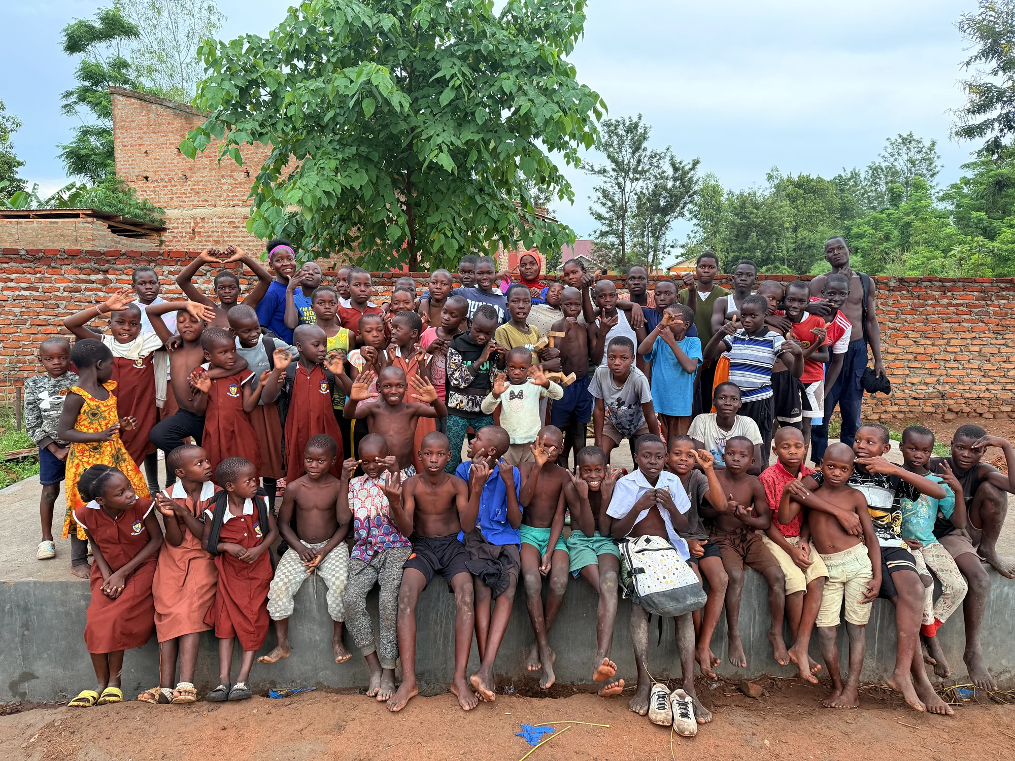 The Clon Circus Uganda family gathered together